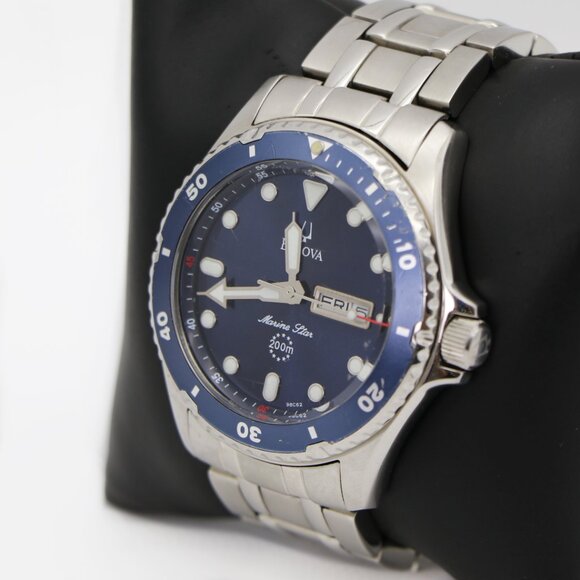 Bulova Marine Star 98C62 Steel Date Watch - Picture 6 of 6